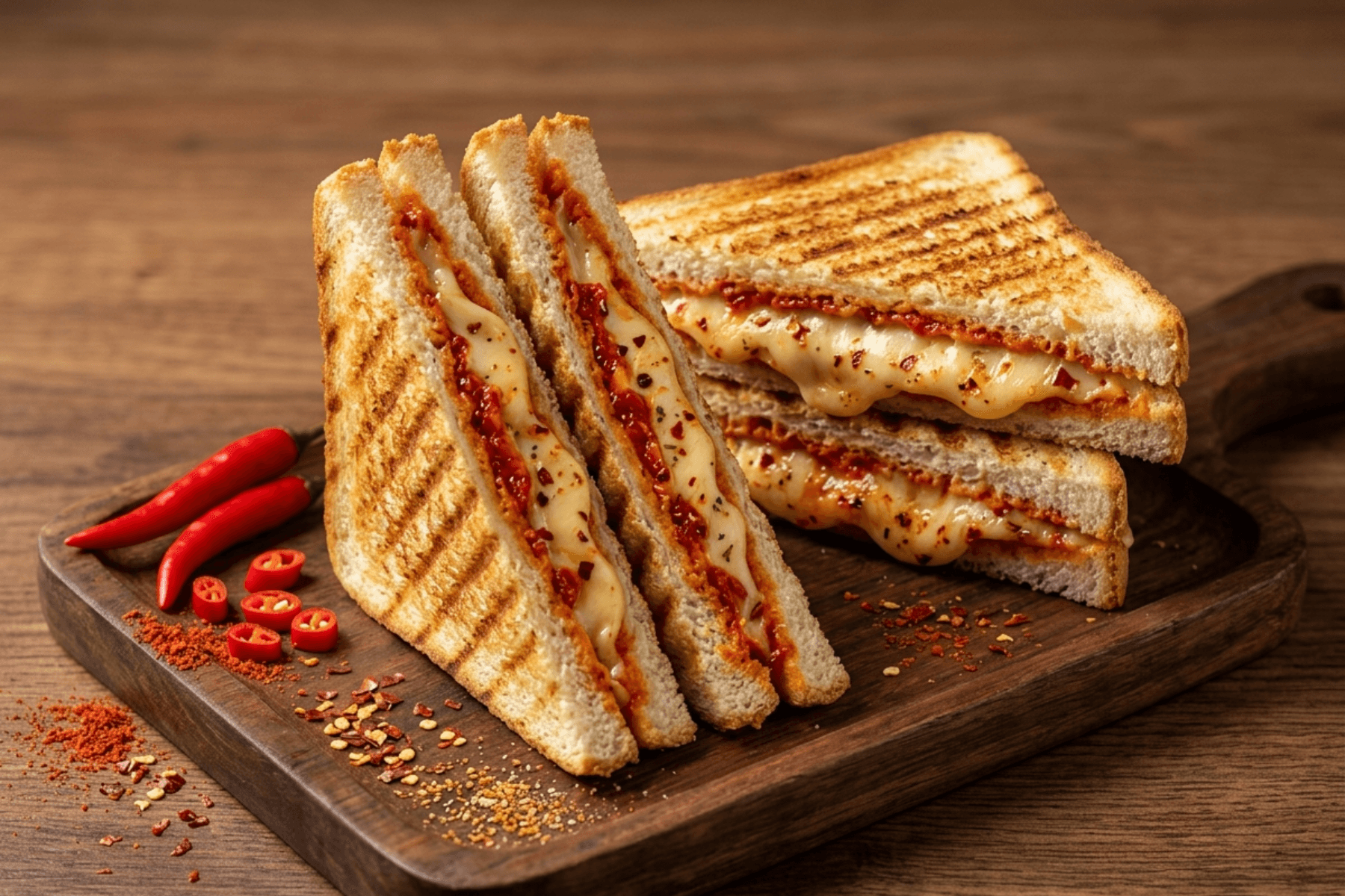 Chilli Cheese Grilled Sandwich