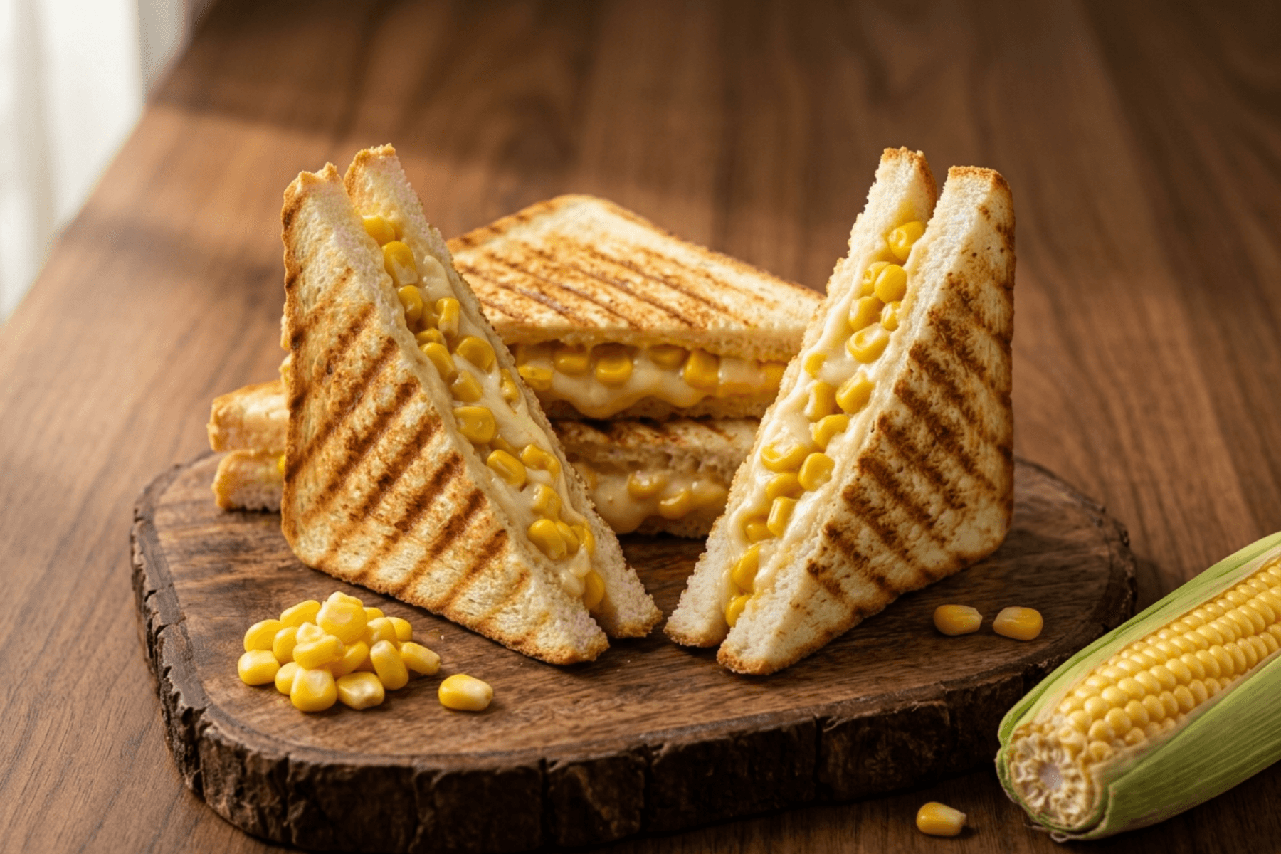 Cheese Corn Grilled Sandwich