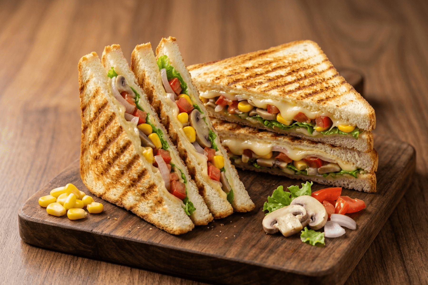 Veggie Delight Grilled Sandwich