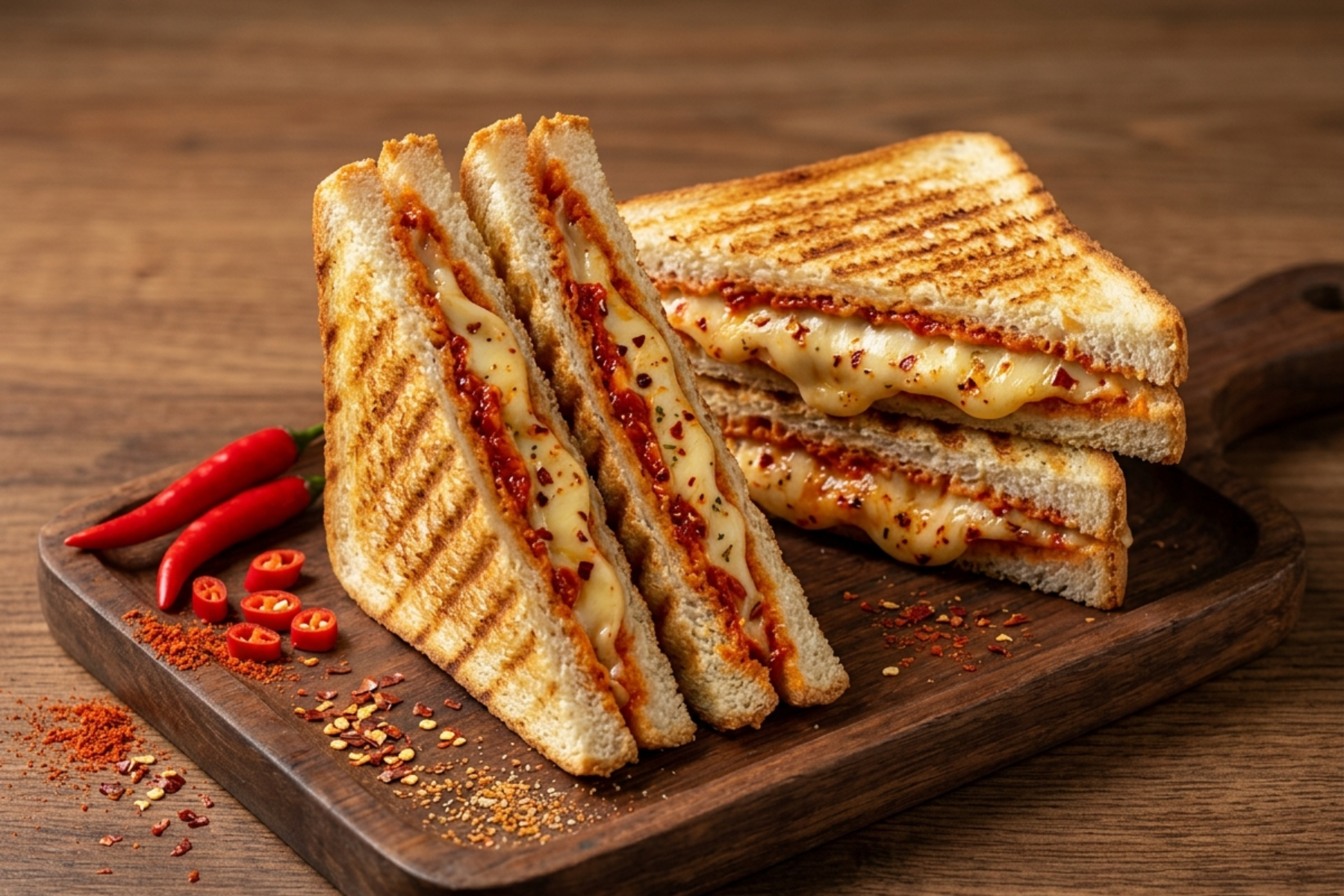 Chilli Cheese Grilled Sandwich
