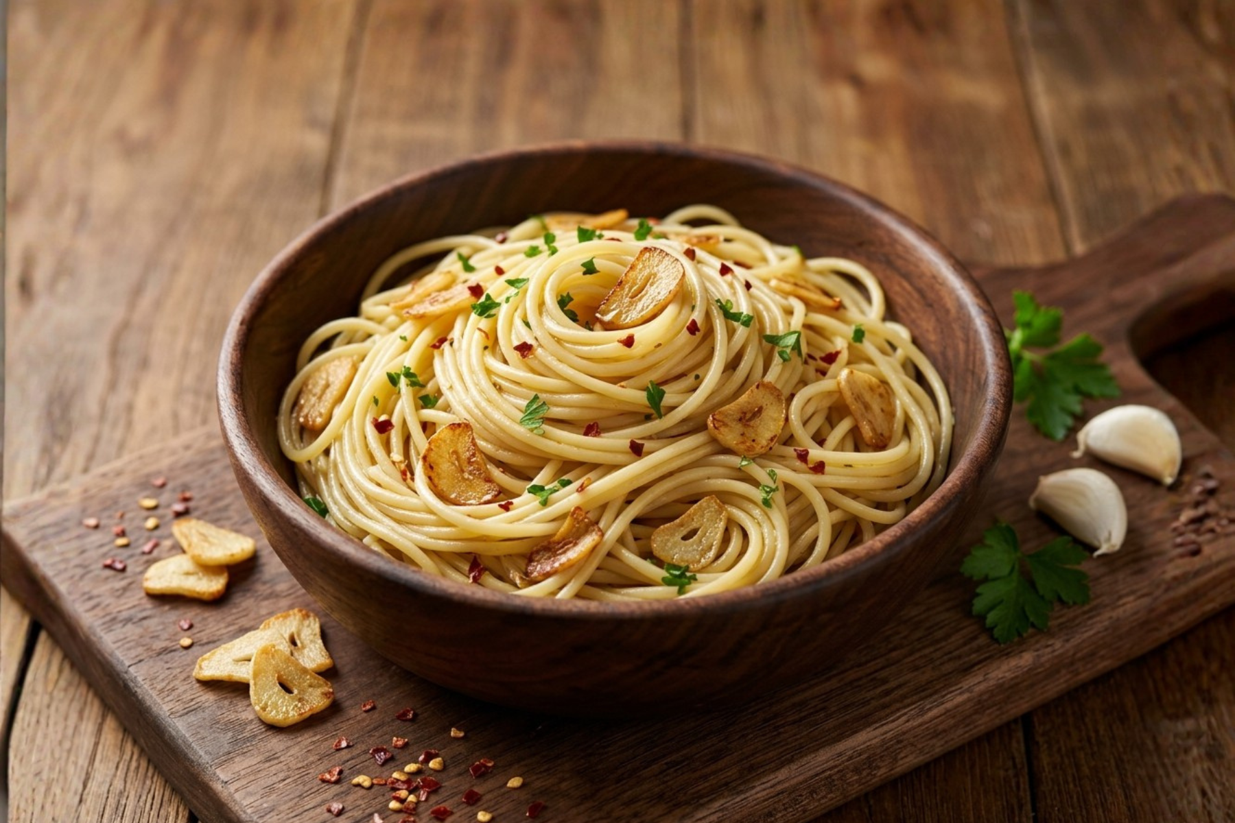 Aglio E Olio Spaghetti Pasta