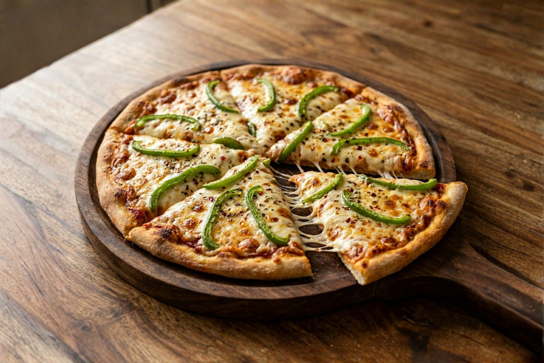Capsicum Crunch Pizza