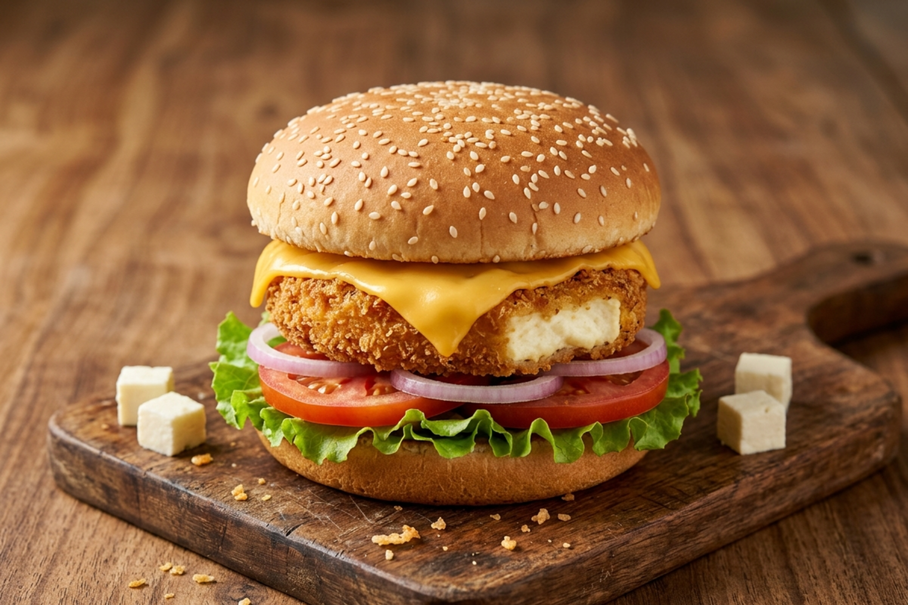 Paneer Paradise Burger
