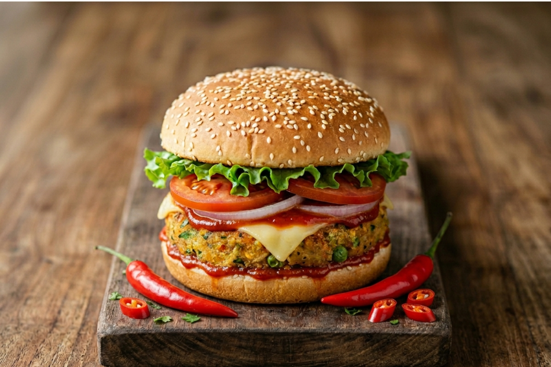 Spicy Veggie Burger